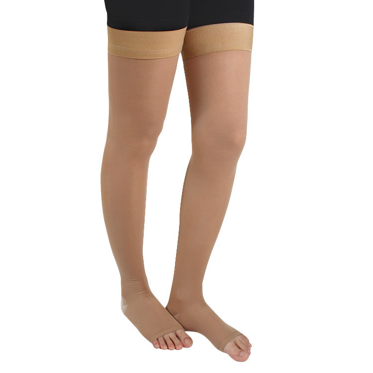 Thin Thigh High Elastic Stock Silicone Long Tube Compression Socks